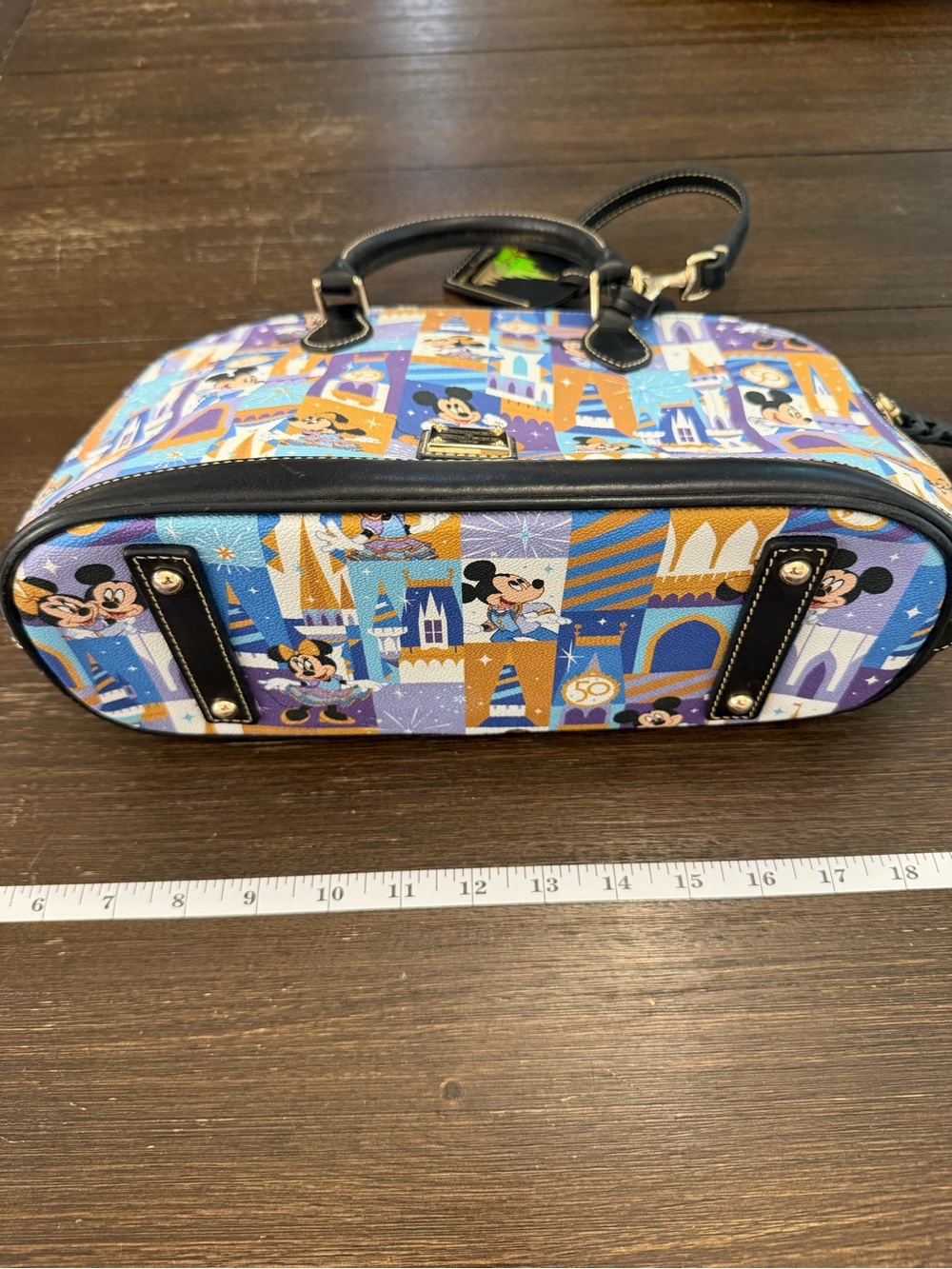 Dooney & Bourke Disney World Magic Kingdom 50th Anniversary Castle Dome Satchel - Picture 8 of 8
